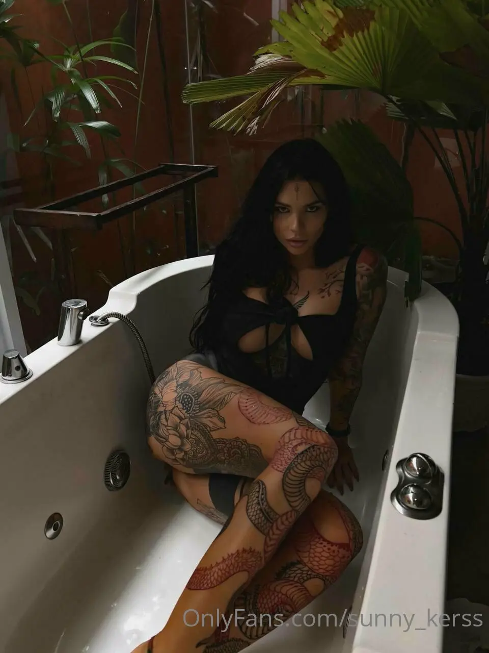 Ksusha Krasivchik SunnyQ Inked Curves Tease — 5