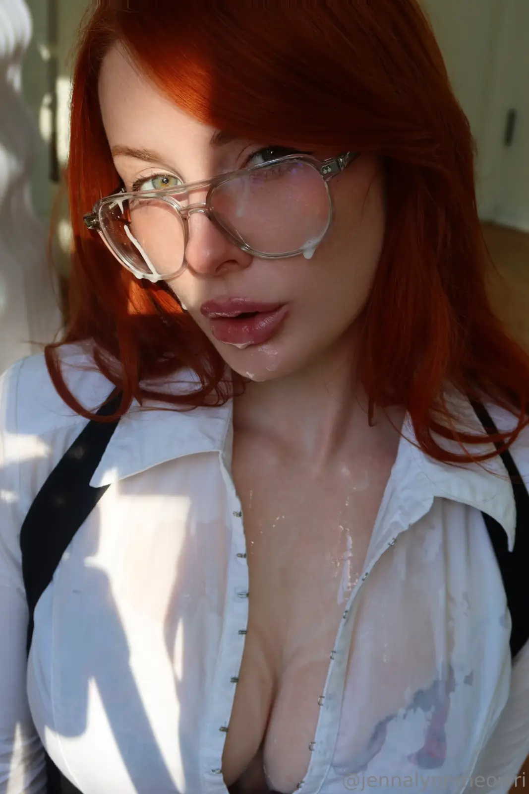 Jenna Lynn Meowri Wet Redhead Nudes & Tease — 5