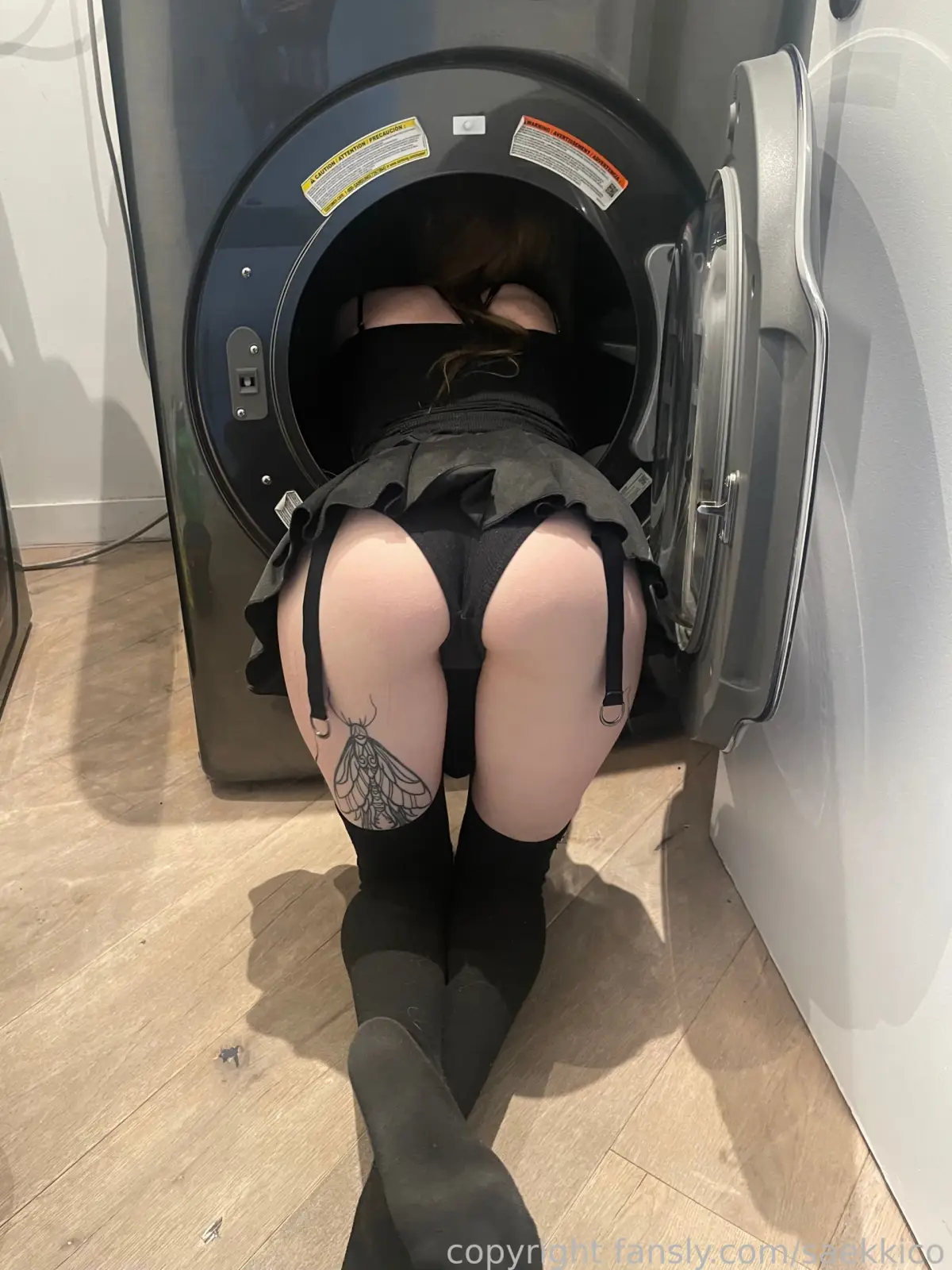 Saekkico's Inked Tease in Sexy Outfits