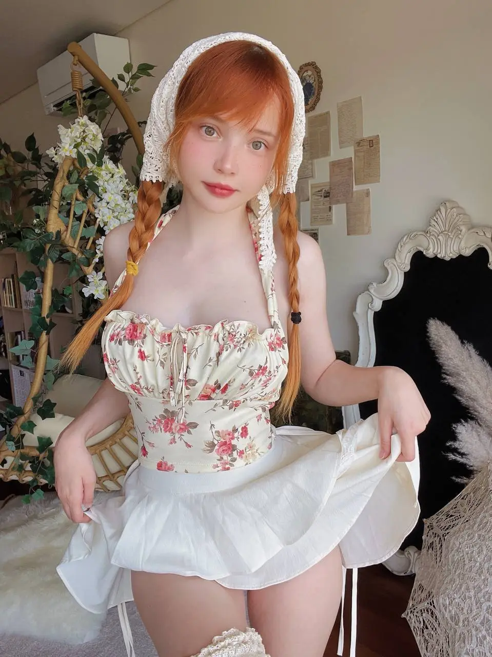 AlisaPikaPika Redhead Lingerie & Nude Tease — 6