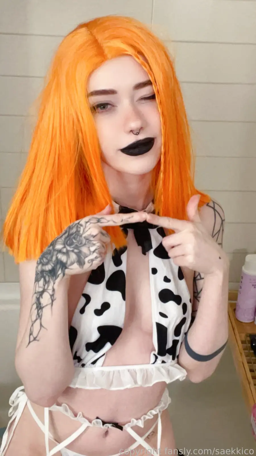 Saekkico's Inked Tease in Sexy Outfits — 9