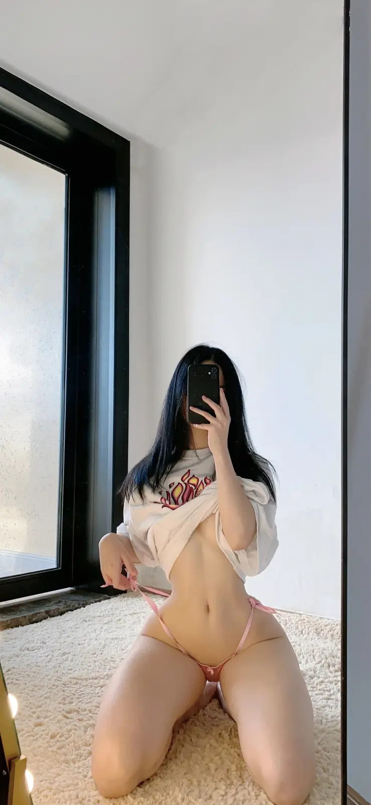 Qiaoniutt Curvy Ass Mirror Selfies in Lingerie — 2