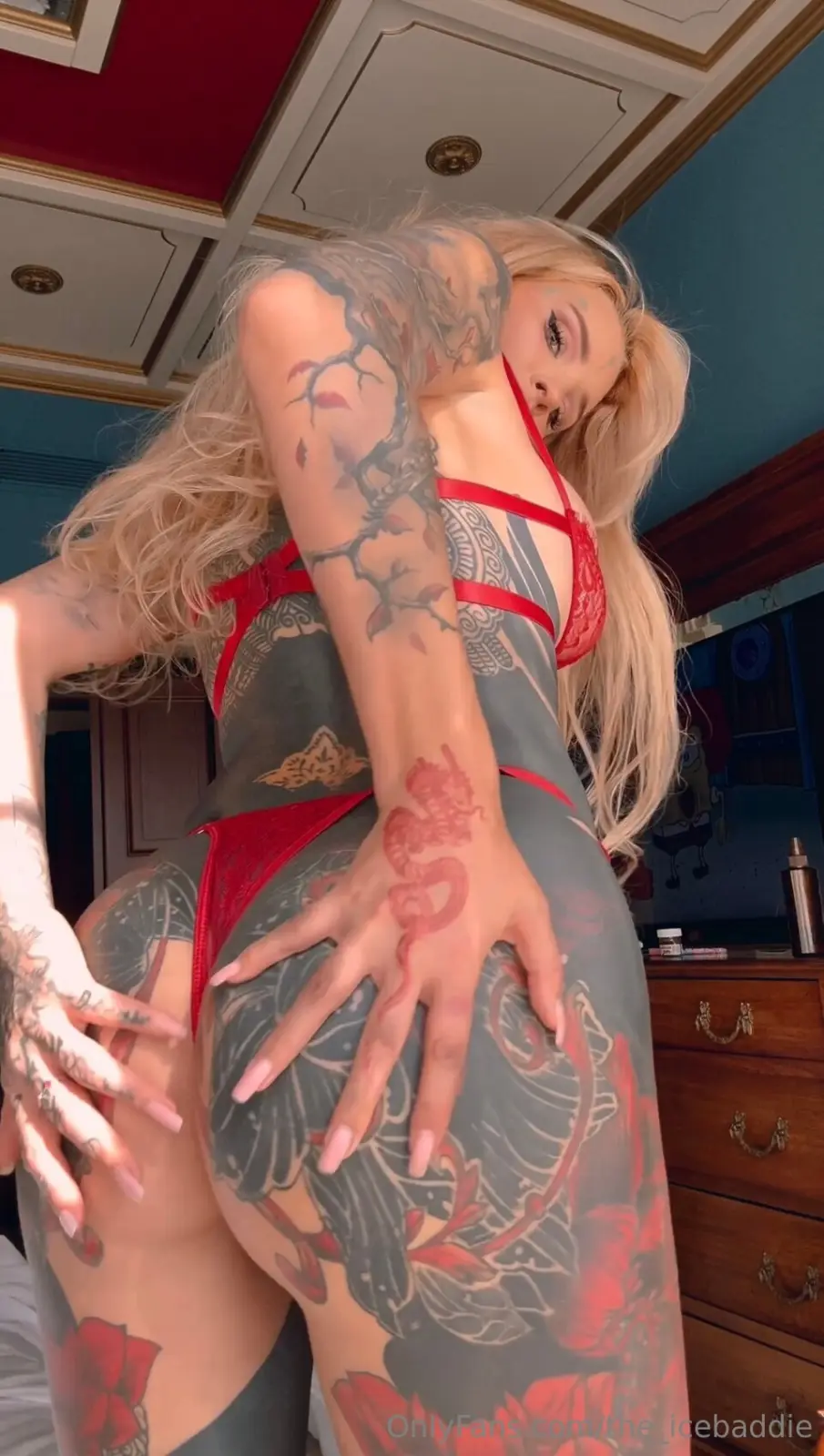 Ksusha Krasivchik SunnyQ Inked Curves Tease — 6