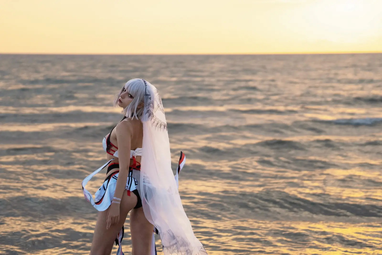 Himee.lily Himeecosplay Beach Cosplay Tease