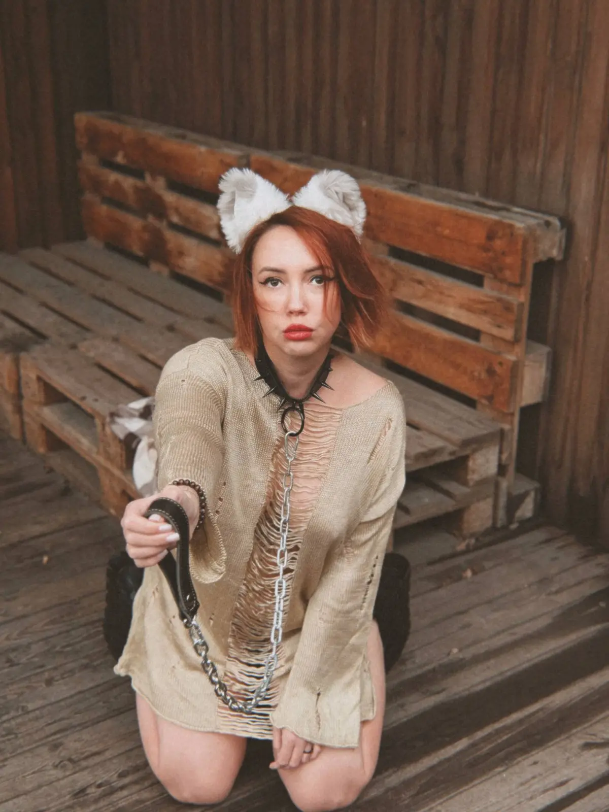Turbobaby Liziula Sosulya Teases in Leather & Lace — 4