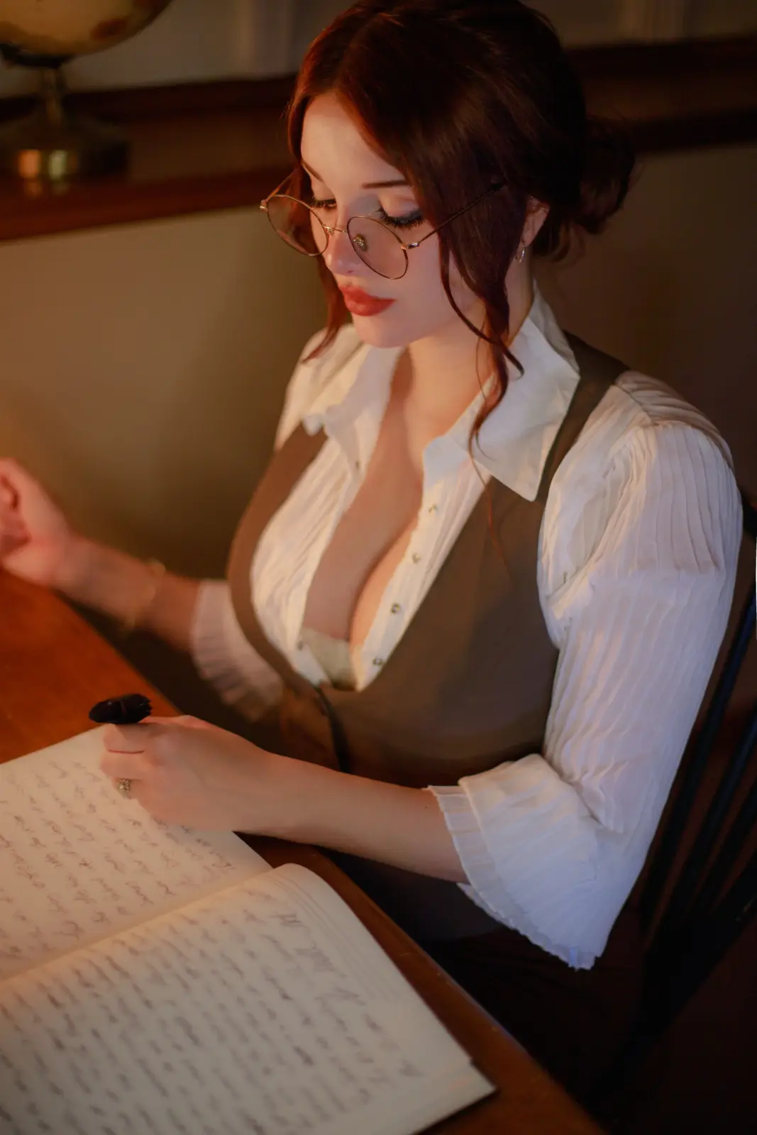 Madikat Busty Redhead Lingerie Tease
