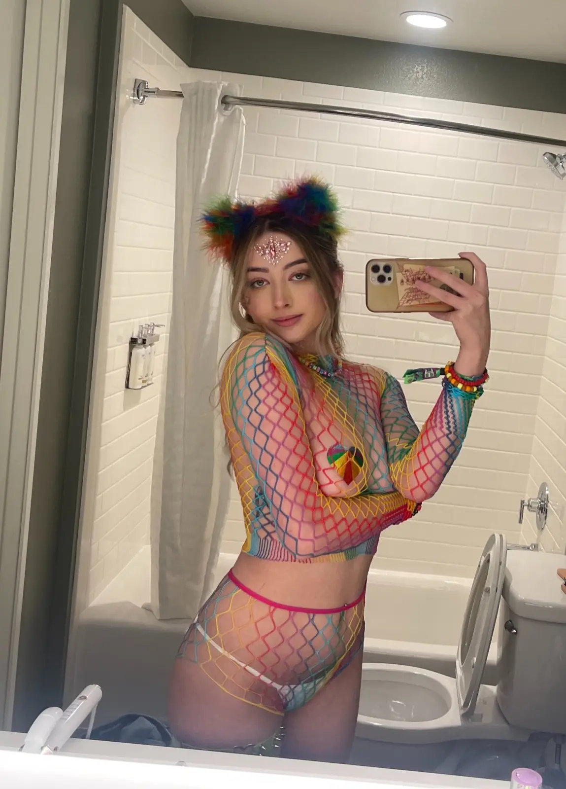 Littleteasers Teasing in Sparkly Fishnets & Costumes — 3