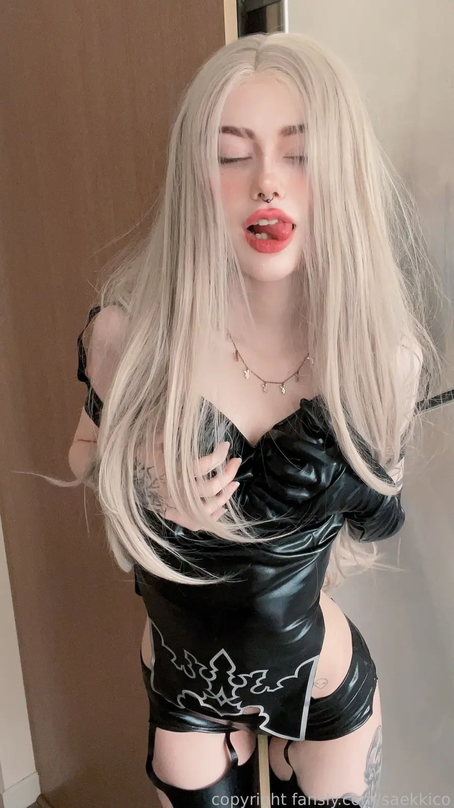 Saekkico's Inked Tease in Sexy Outfits — 4