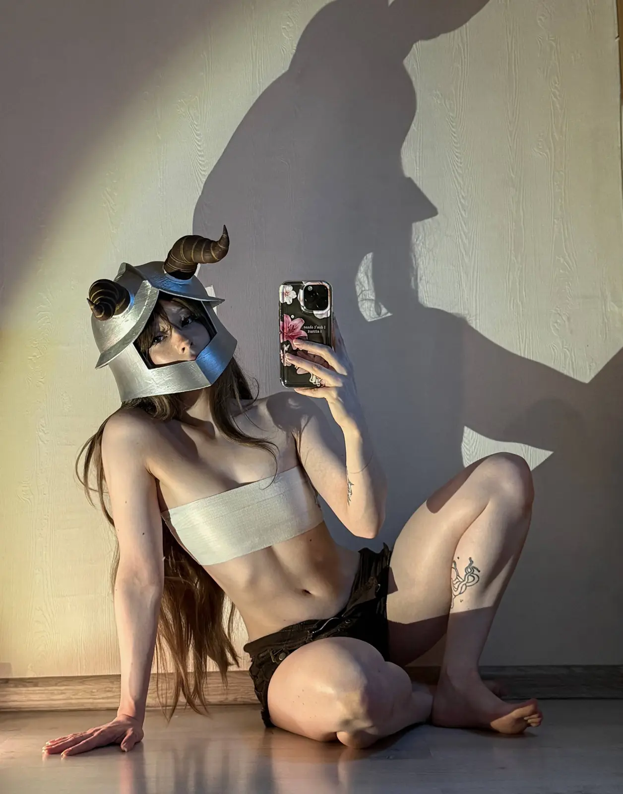 Zira_merz Cat Ears Cigarette and Horned Helmet Poses — 4