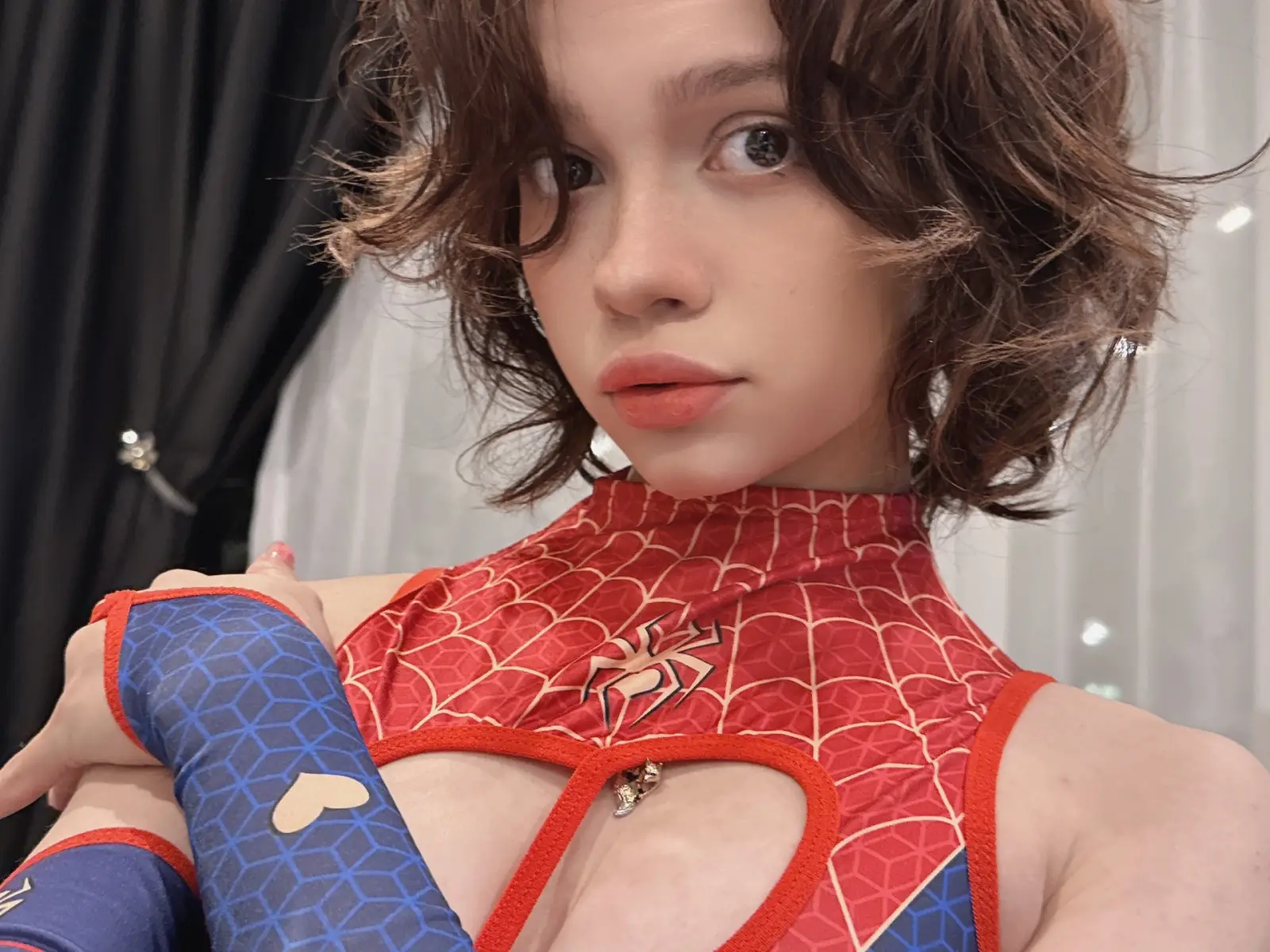 Bibsye Howllin Spider-Man Bodysuit Tease