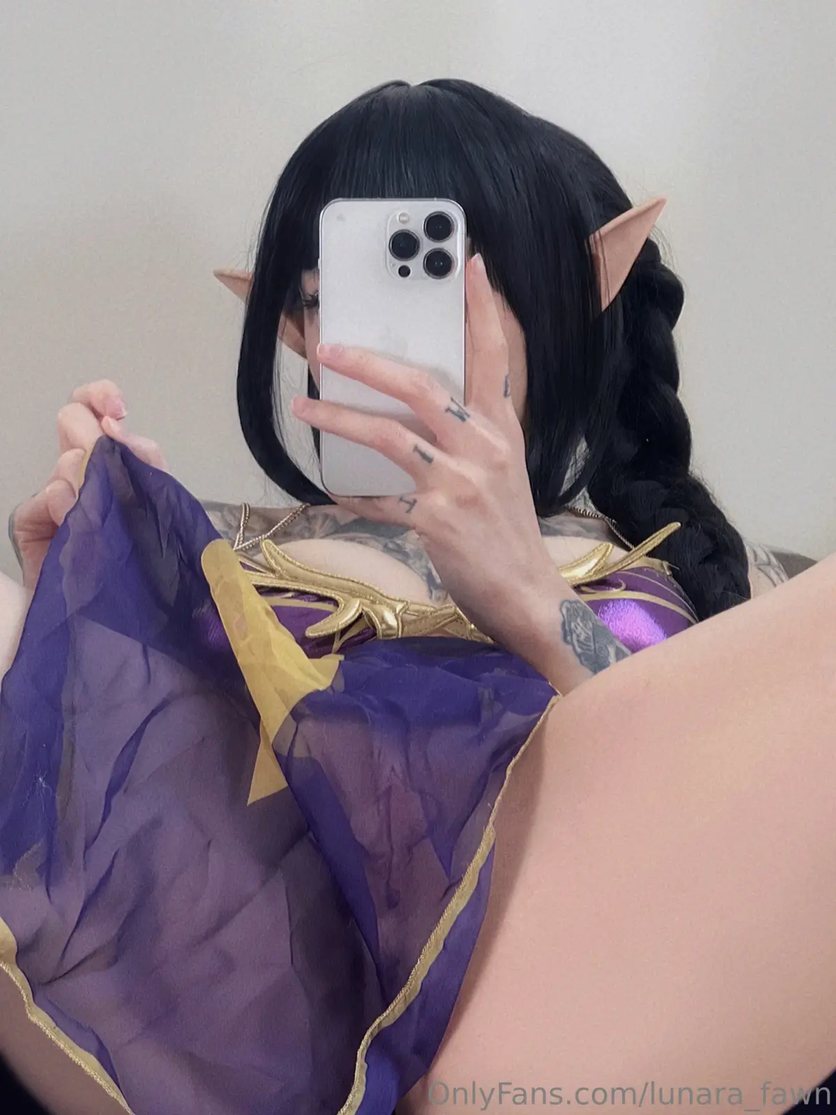 Lunara_fawn Luna Elf Cosplay Booty Tease — 8