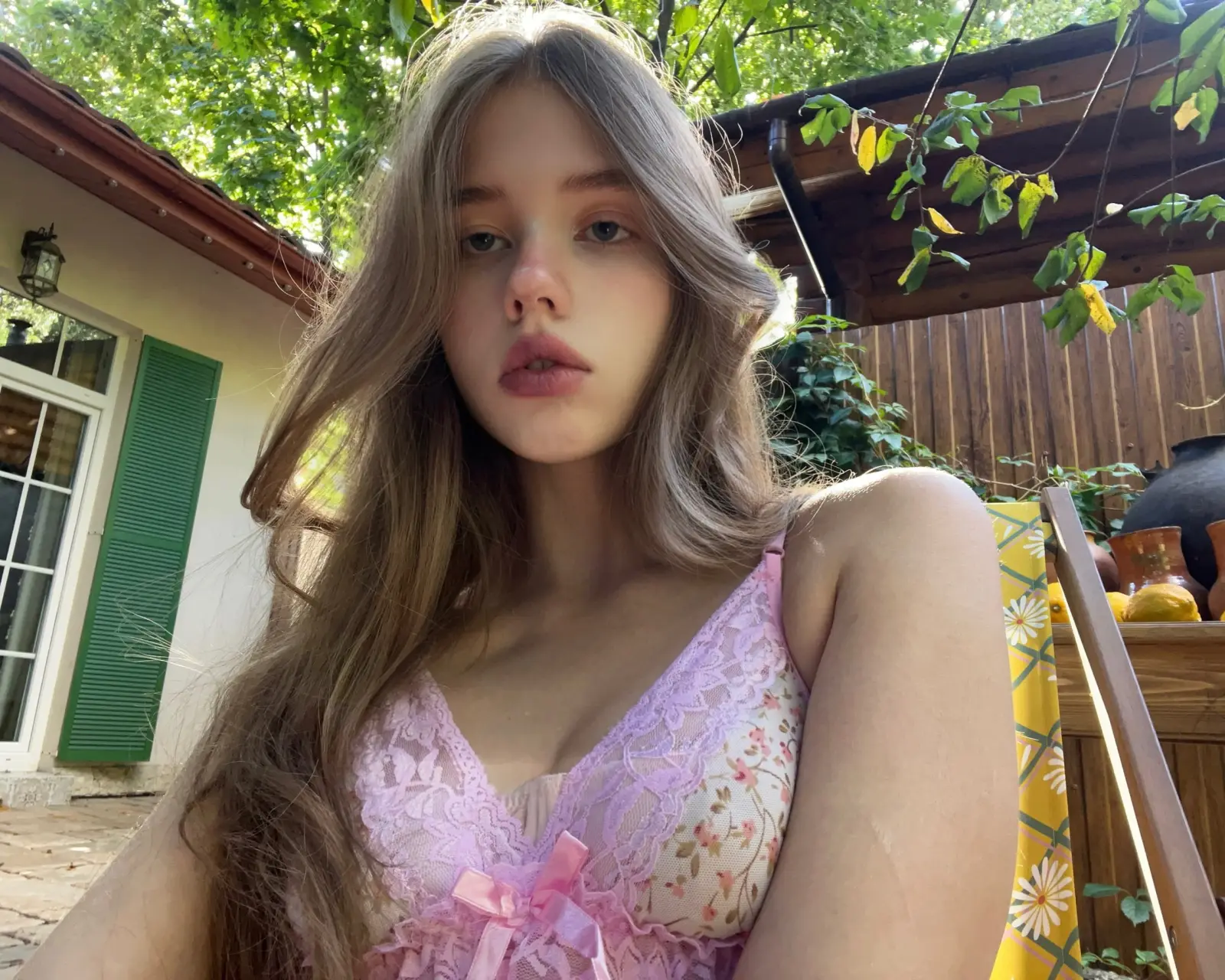 Tero Mirror Selfies in Pink Bikini and Bunny Ears — 2