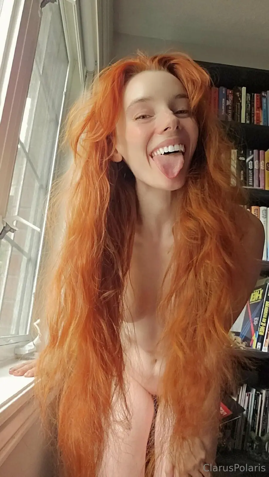Clarus Polaris Redhead Nudes in Forest Horns and Hot Tub — 6