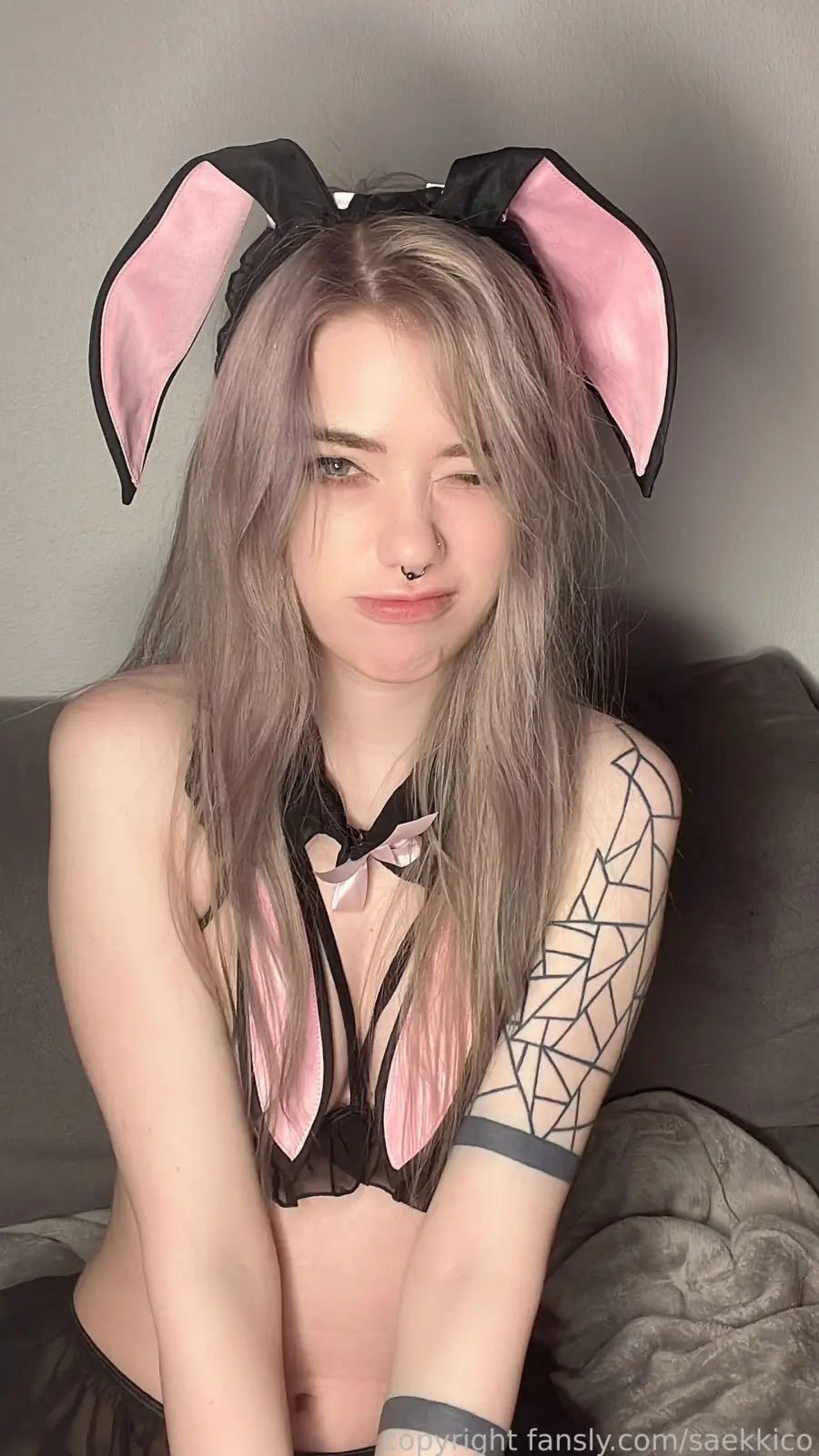 Saekkico's Inked Tease in Sexy Outfits — 2