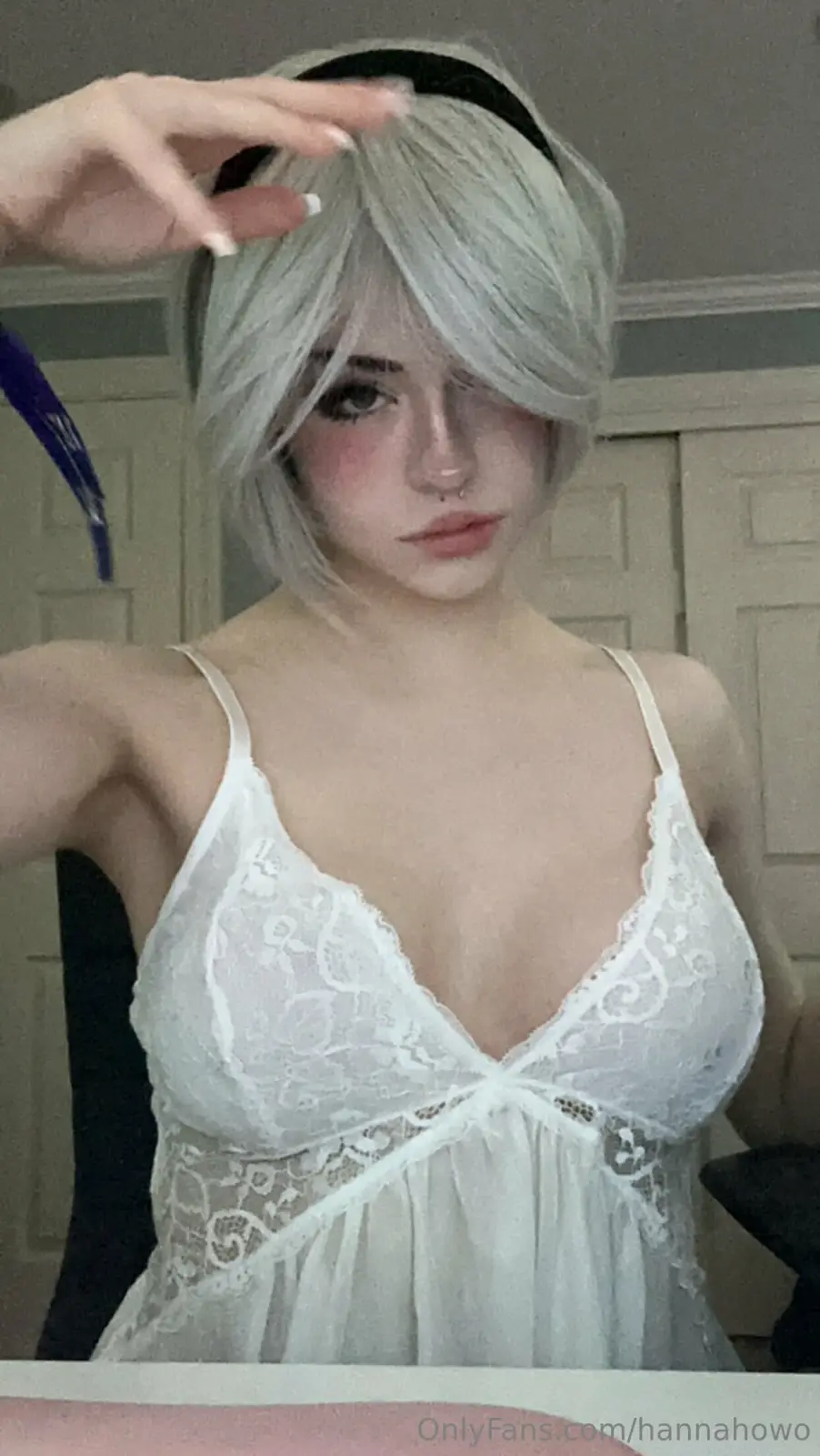 Hannah Owo Freckled Tease in Lace & Chains