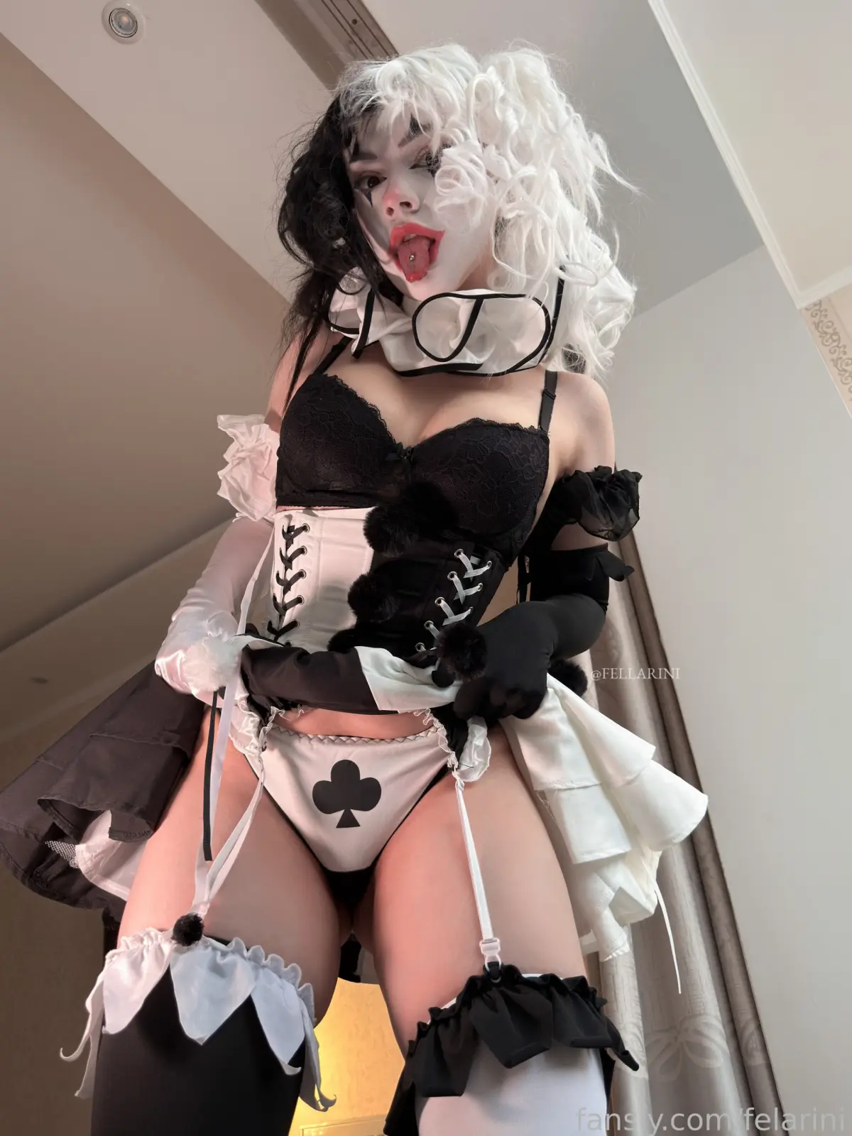 Fellarini Fishnet Ass Tease in Lingerie — 3