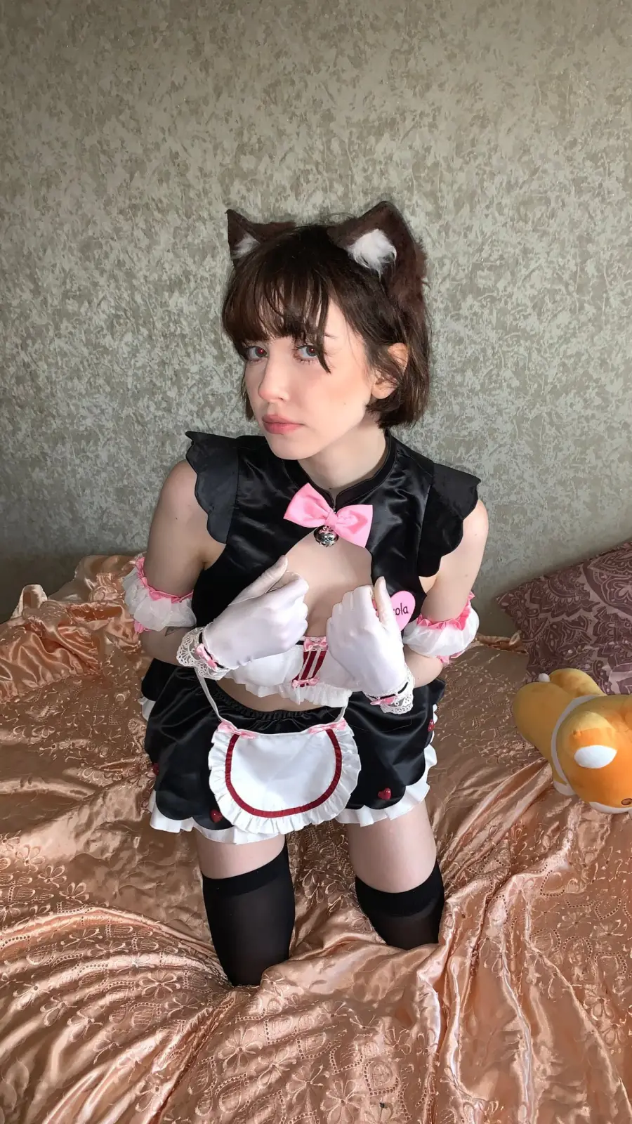 Darlingdevv Fishnet Tease and Cat Maid Selfies — 8