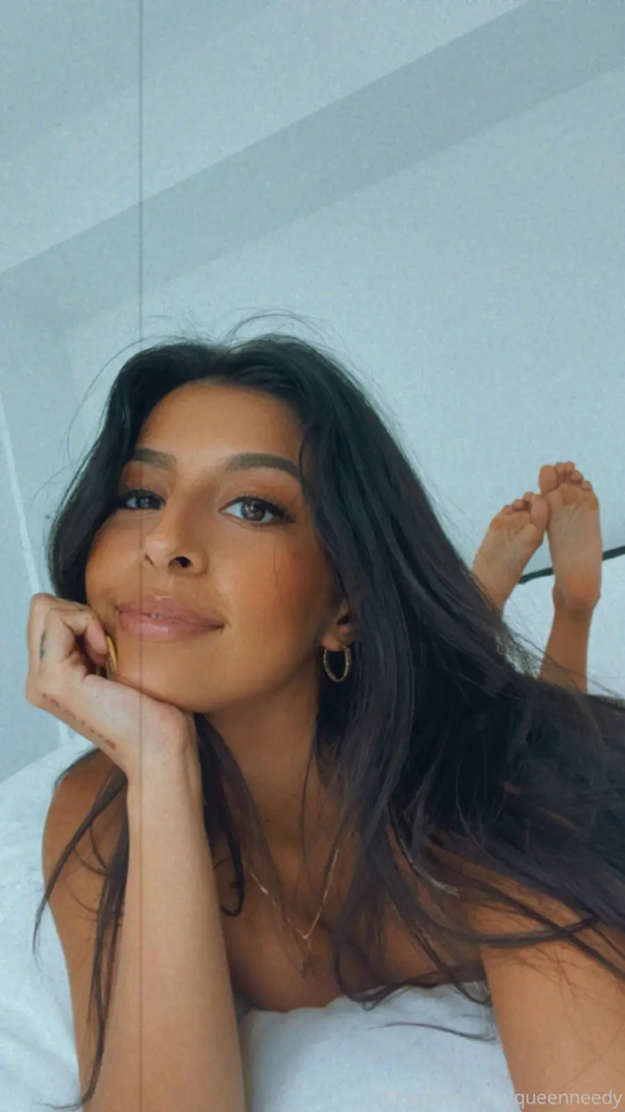 Queen Needy Teases Her Curves in Lingerie