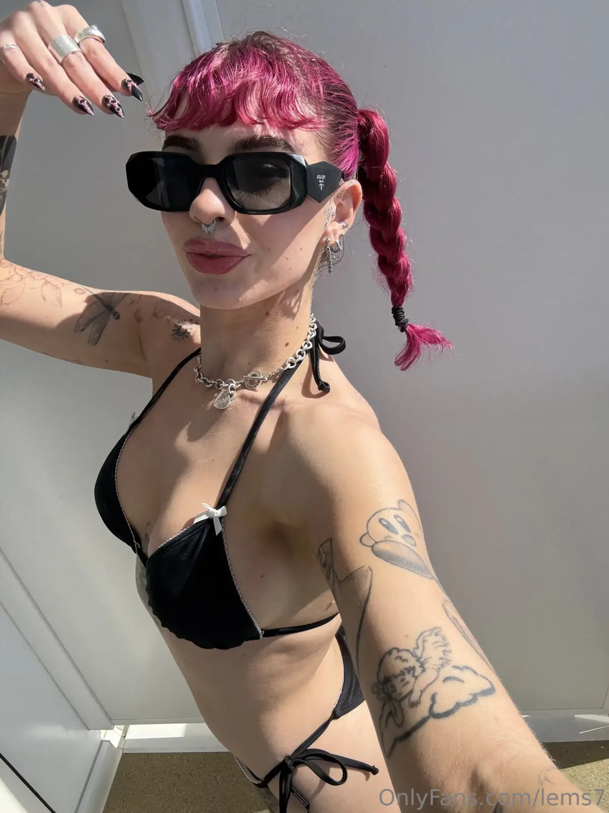 Lems7 Emily Oram Pink Hair Tattoo Tease — 9