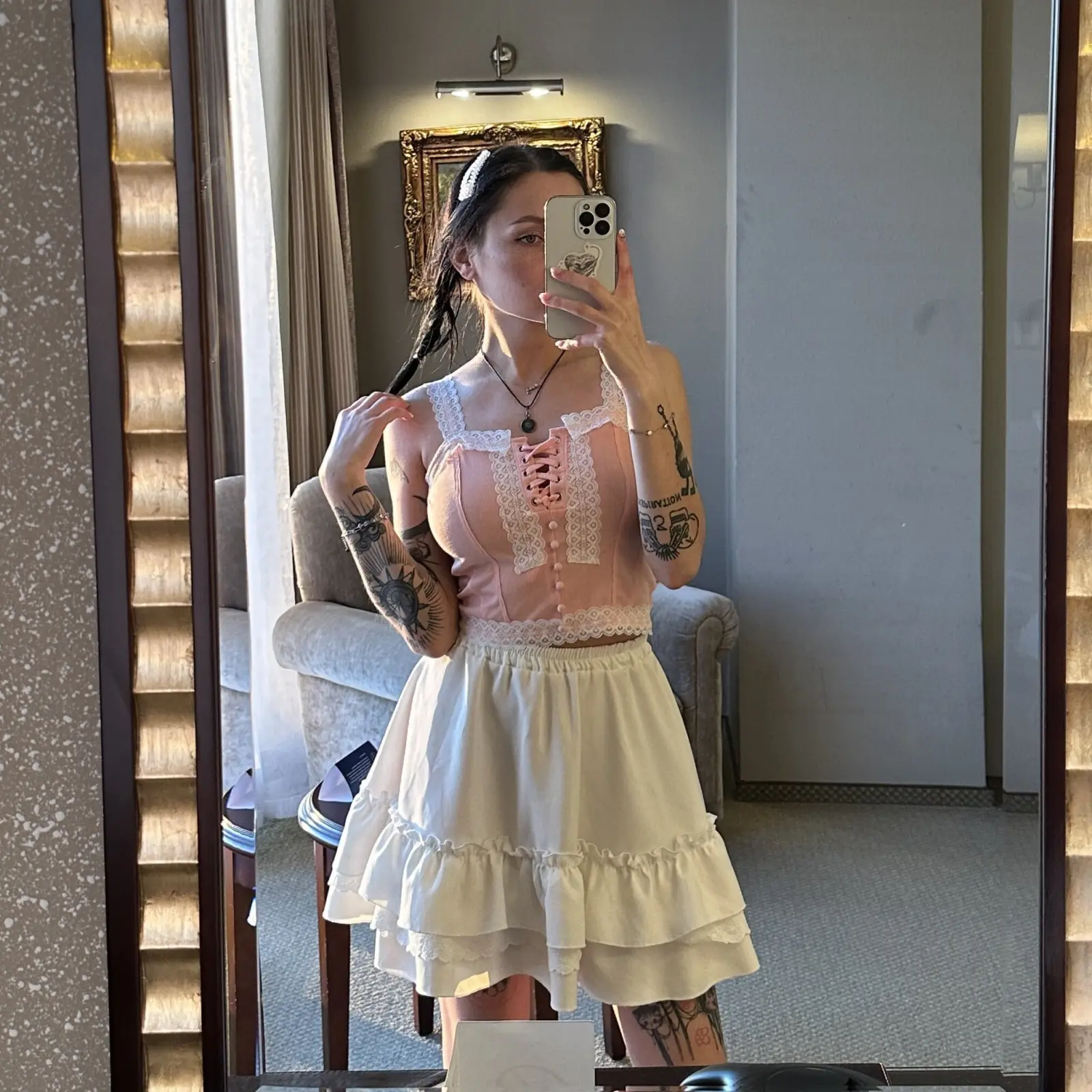 Yamaguchi_ Teases in Tifa & Schoolgirl Cosplay