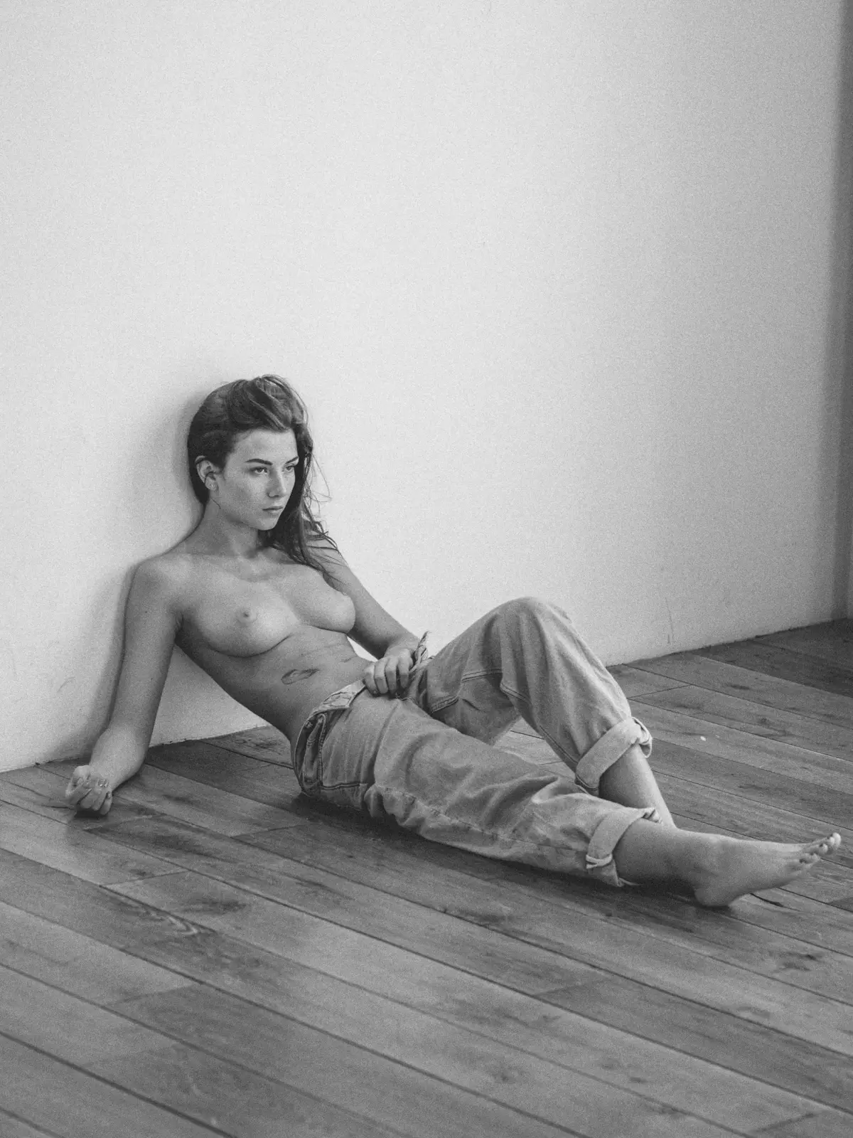 Inga Lis Topless in Calvin Klein Panties — 7